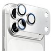 Загартоване скло на камеру Enkay CD Texture з алюмінієвою рамкою на iPhone 18 Pro Max — сріблясте