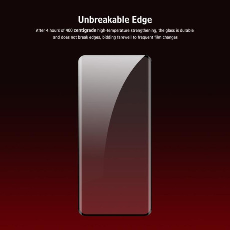 Защитное стекло ENKAY Hat-prince Explosion-proof Full Cover Heat Bending на Motorola Edge 60 Fusion - черное