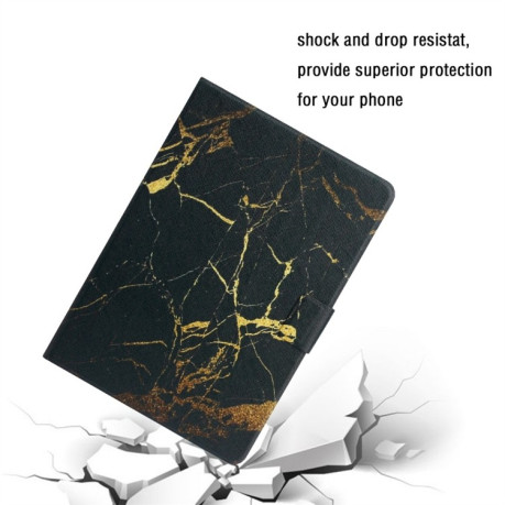 Чохол-книга чорний Gold Marble для iPad 9/8/7 10.2 (2019/2020/2021) / 10.5