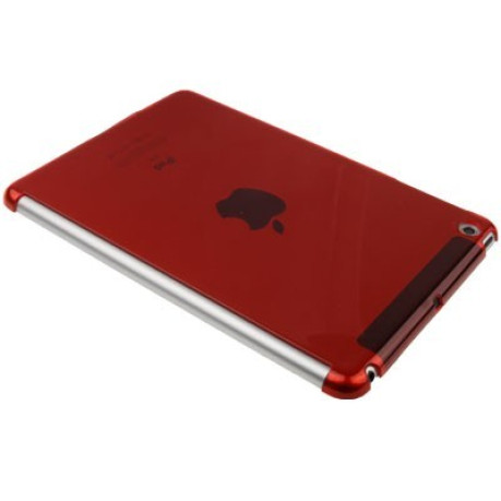 Пластиковый Чехол Накладка Красный для iPad Mini, Mini 2, 3
