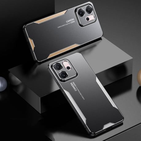Противоударный чехол Blade Series на OPPO Reno14 F Global - серебристый