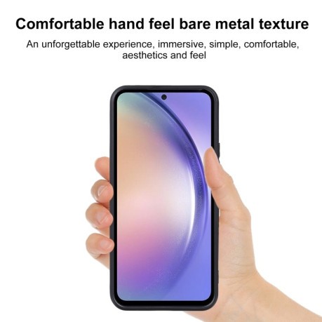 Противоударный силиконовый чехол для Samsung Galaxy A55 - черный
