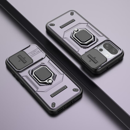 Противоударний чехол Sliding Camshield для OnePlus 13T 5G - фіолетовий