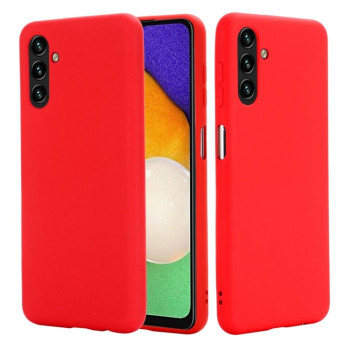 Чехол Solid Color Liquid Silicone на Samsung Galaxy A04s/A13 5G - красный