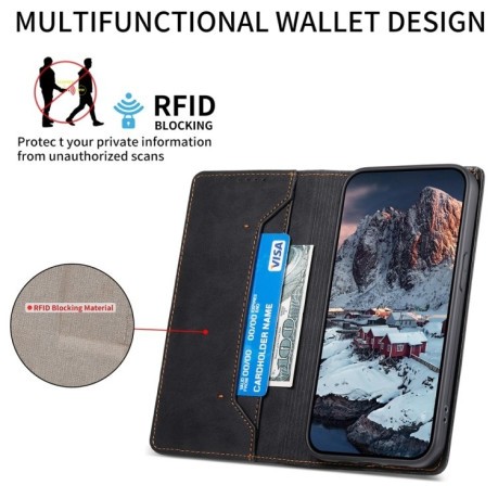 Чохол-книжка Business Solid Color Magnetic RFID Leather на Xiaomi 14T Pro - чорний