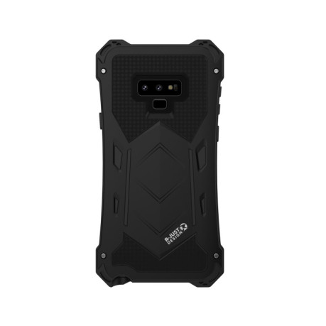 Противоударный металлический чехол R-JUST Dustproof Armor на Samsung Galaxy Note 9 - черный