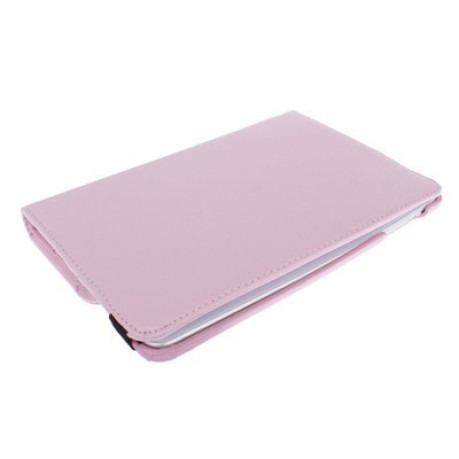 Кожаный Чехол 360 Degree Litchi Texture розовый для iPad mini 1 / 2 / 3