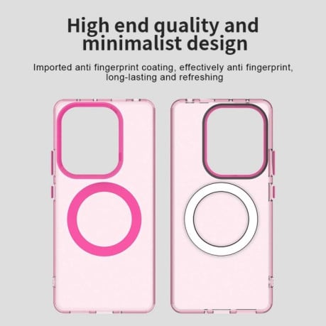 Противоударный чехол MagSafe Holder PC Hybrid для Xiaomi Redmi Note Redmi Note 14S/ 13 Pro 4G / POCO M6 Pro 4G - красный