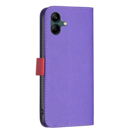 Чехол-книжка BF13 Color Matching Cross для Samsung Galaxy A04 4G - фиолетовый
