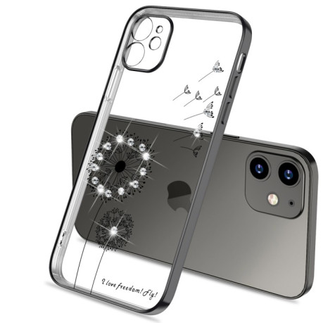 Ультратонкий чехол Electroplating Dandelion для iPhone 11 Pro Max - черный
