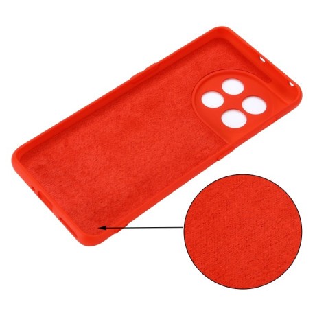 Силиконовый чехол Solid Color Liquid Silicone на OnePlus 11R / Ace 2 - красный