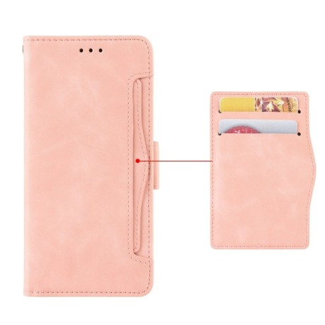 Чехол-книжка Skin Feel Calf на Xiaomi Poco X6 Pro - розовый