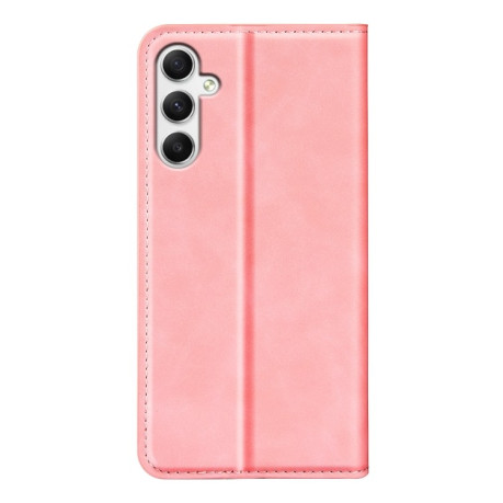 Чохол-книжка Retro Skin Feel Business Magnetic для Samsung Galaxy A35 - рожевий