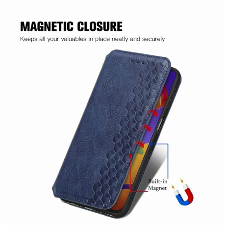 Чохол-книжка Cubic Grid Samsung Galaxy M31S - синій