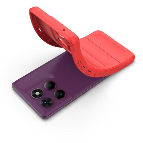Силиконовый чехол Magic Flannel для Motorola Edge 60 Pro 5G - голубой