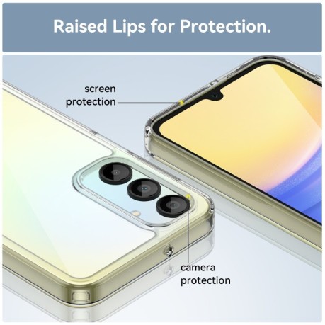 Противоударный чехол Colorful Acrylic Series для Samsung Galaxy A16 5G - прозрачный