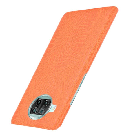 Ударопрочный чехол Crocodile Texture на Xiaomi Mi 10T Lite - оранжевый