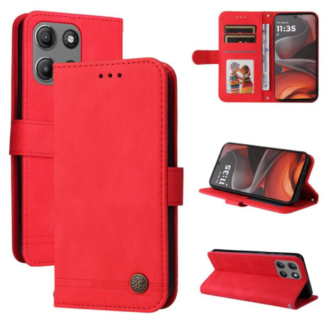 Чохол-книжка Skin Feel Life Tree для Motorola Moto G15/G15 Power - червоний