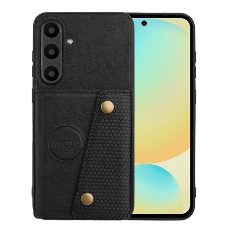 Противоударный чехол Double Buckle для Samsung Galaxy A36 5G - черный