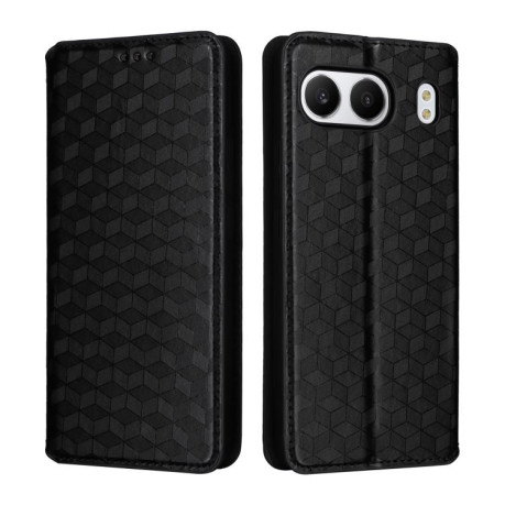 Чохол-книжка Cubic Grid Calf Texture для OnePlus Nord 4 - чорний