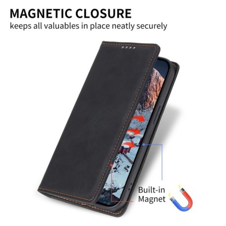 Чохол-книжка Business Solid Color Magnetic RFID Leather Xiaomi Redmi Note 14 4G 164.48mm - чорний