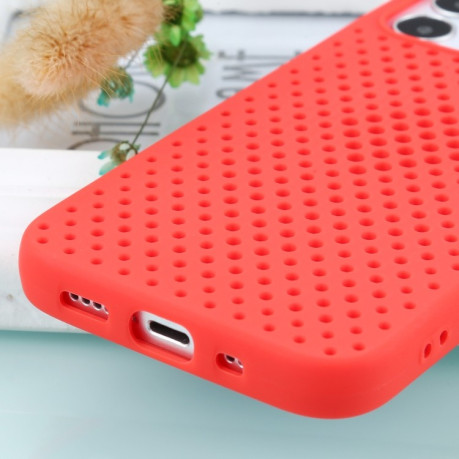 Противоударный чехол Breathable для iPhone 12 Pro Max - красный