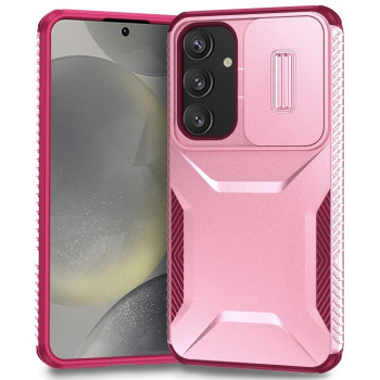 Протиударний чохол Sliding Camshield для Samsung Galaxy S25+ 5G / S24+ 5G - Pink + Rose Red