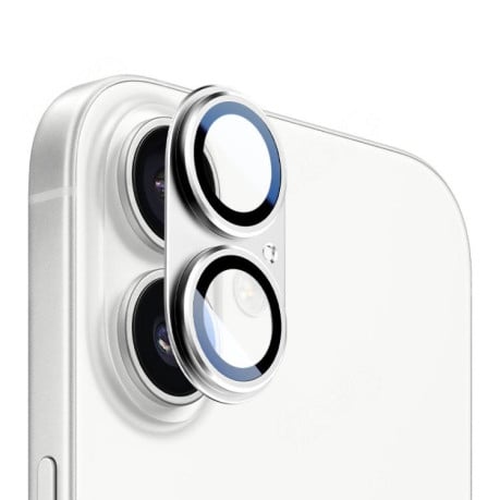 Защита камеры XDCASE Titanium Alloy Hollow Camera Lens на iPhone 17 - серебристый