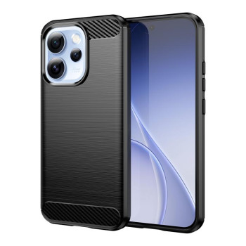 Чохол Brushed Texture Carbon Fiber на OPPO Reno15 Pro 5G Global — чорний