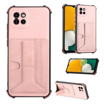 Противоударный чехол Dream Holder для Samsung Galaxy A03 - розовое золото