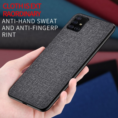 Чехол  Shockproof Cloth Protective для Samsung Galaxy А51-черный