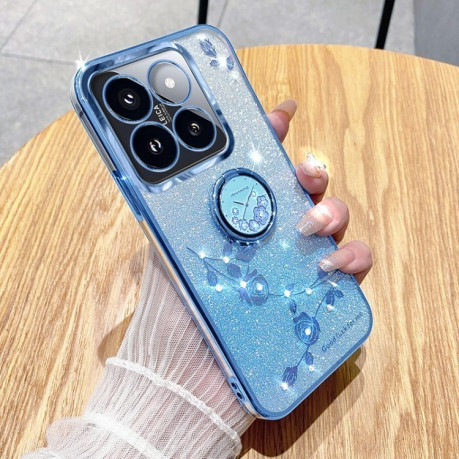 Противоударный чехол Gradient Acrylic для Xiaomi 14T - синий