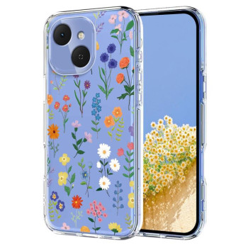 Силіконовий чохол Escase з квітковим малюнком на Tecno Spark 40C — з ромашками