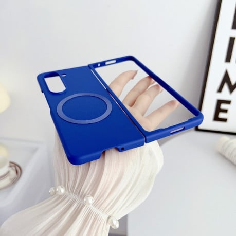 Протиударний чохол Skin Feel MagSafe Magnetic для Samsung Galaxy Fold 6 - синій