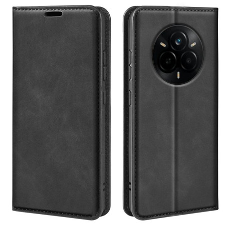 Чехол-книжка Retro Skin Feel Business Magnetic на Realme 14 Pro+ - черный