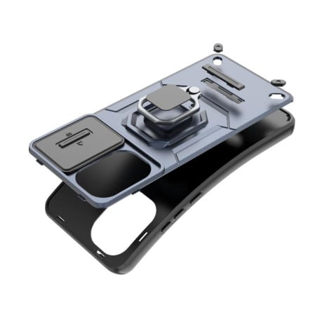 Противоударный чехол Sliding Camshield на OnePlus Ace 5 Racing / Nord CE5 - черный