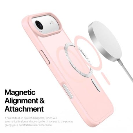Чохол DUX DUCIS Yind Series із MagSafe гібрид на iPhone Air - рожевий