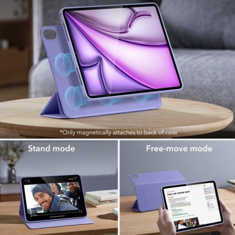 Магнитный чехол-книжка ESR Rebound Magnetic для iPad Air 13 2024 - purple