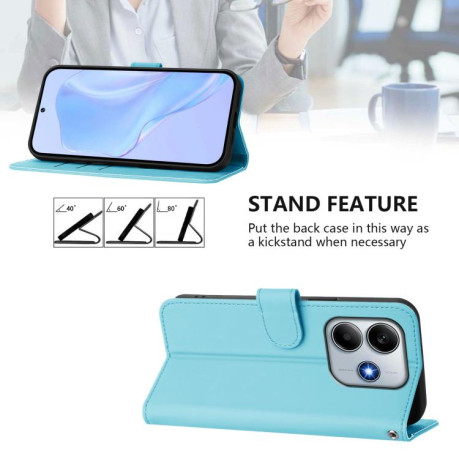 Чохол-книжка Skin Feel Solid Color Leather Xiaomi Poco M7 Pro 5G - синій