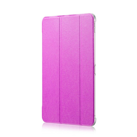 Чехол-книжка Silk Texture Three-folding для iPad Pro 12.9 (2018) - пурпурно-красный