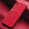Противоударный чехол Tilt Strip Grain на iPhone XR - красный