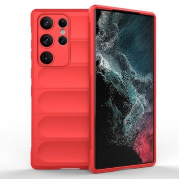 Силиконовый чехол Magic Flannel для Samsung Galaxy S23 Ultra 5G - красный