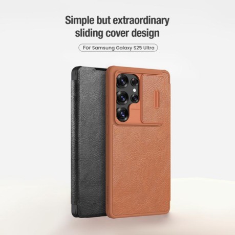 Чохол-книжка Nillkin Qin Series для Samsung Galaxy S25 Ultra 5G - чорний