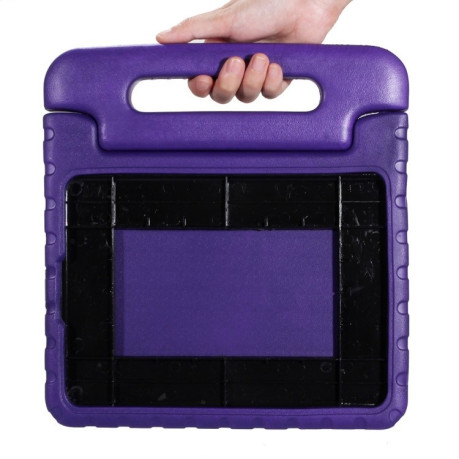 Противоударный детский чехол с ручкой Eva Foam Kids Hand-held Handle Stand на iPad 9/8/7 10.2 (2019/2020/2021)/ Air 2019/Pro 10.5 - фиолетовый