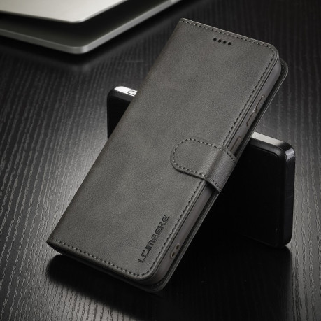 Чехол книжка LCIMEEKE Calf Texture на Samsung Galaxy A16 5G - серый