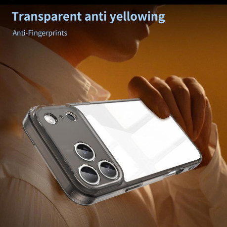 Чехол PC Hybrid TPU Airbag Shockproof для iPhone 17 Pro Max - черный