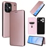 Чохол-книжка Carbon Fiber Texture на Realme Note 80 4G — рожевий