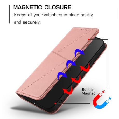 Чохол-книжка Strong Magnetic Frosted на Motorola Edge 60 - рожевий