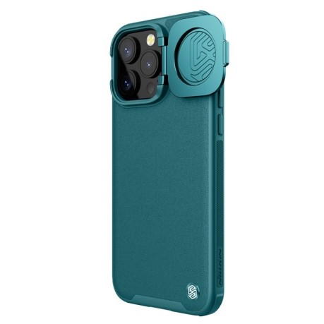 Противоударный чехол NILLKIN CamShield Prop Series на iPhone 15 Pro Max - зеленый