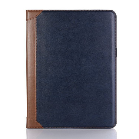 Кожаный чехол-книжка Glossy Book на iPad Air 4 10.9 2020/Pro 11 2020/2018-темно-синий